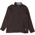 REEBOK Mens Zip Neck Sweatshirt Jumper Medium Black Vintage Reebok and Second-Hand Reebok from Messina Hembry 
