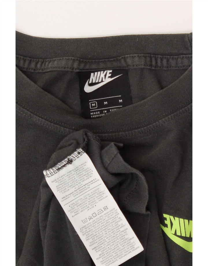Nike Mens Graphic T-Shirt Top Medium Grey Cotton