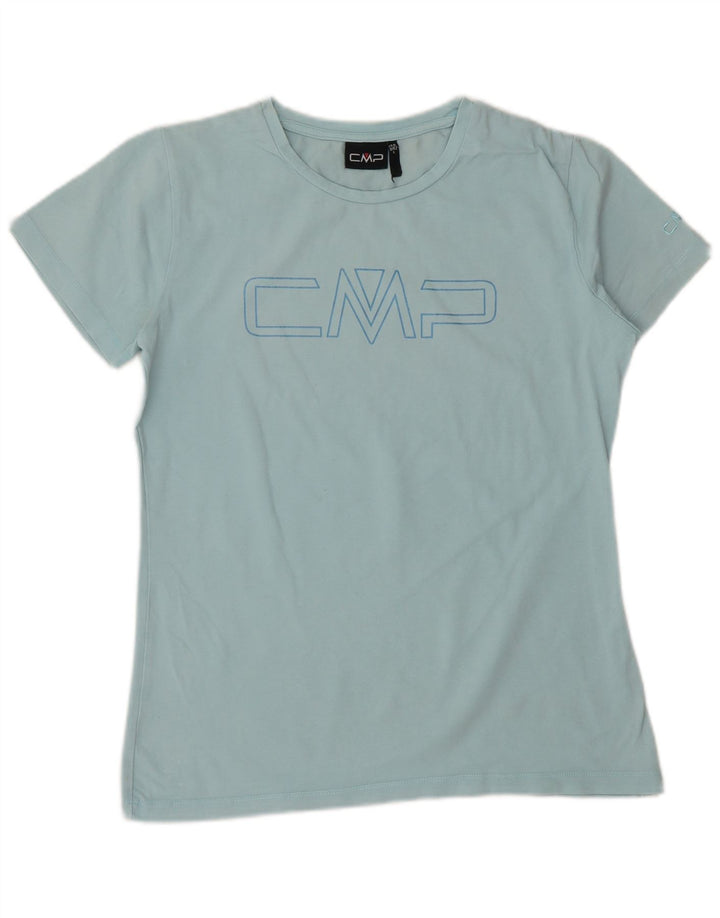 CMP Womens Graphic T-Shirt Top EU 42 Large Blue