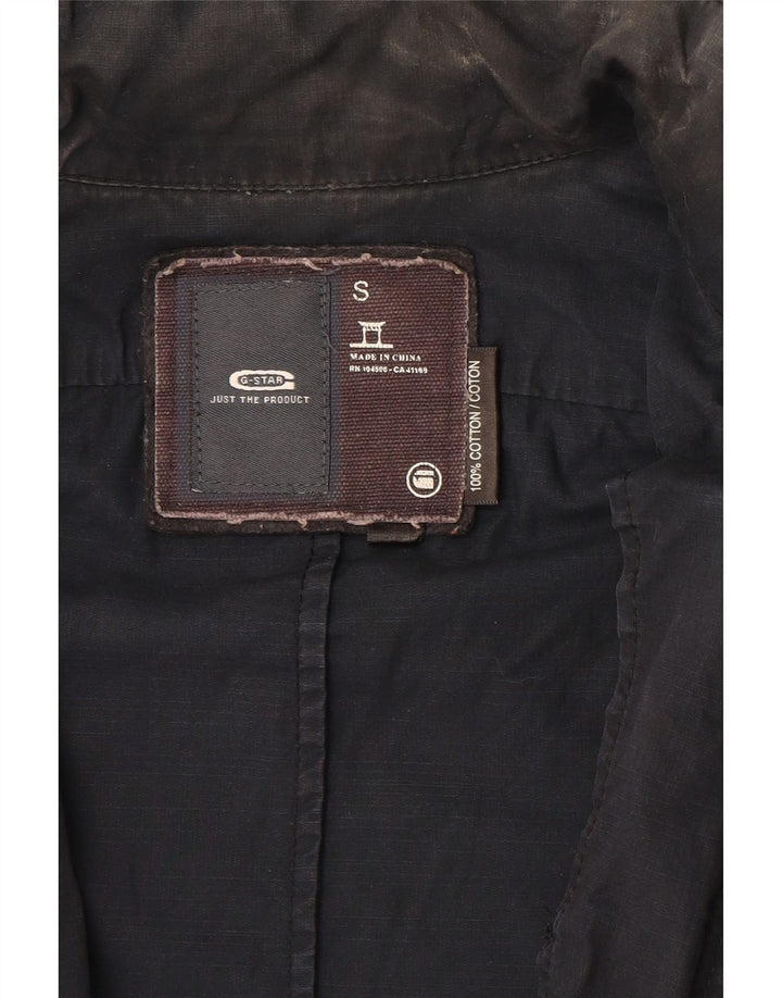 G-Star Mens Military Jacket Small Navy Blue Cotton