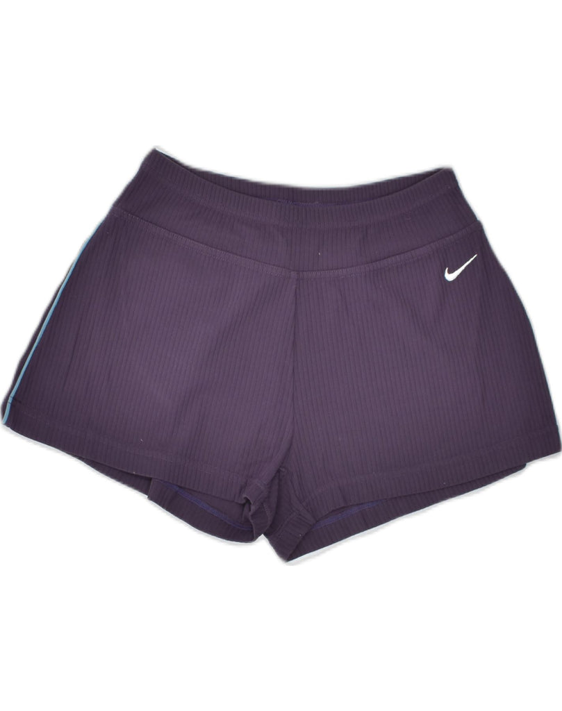 NIKE Womens Sport Shorts US 4/6 Small Burgundy Nylon | Vintage | Thrift | Second-Hand | Used Clothing | Messina Hembry 