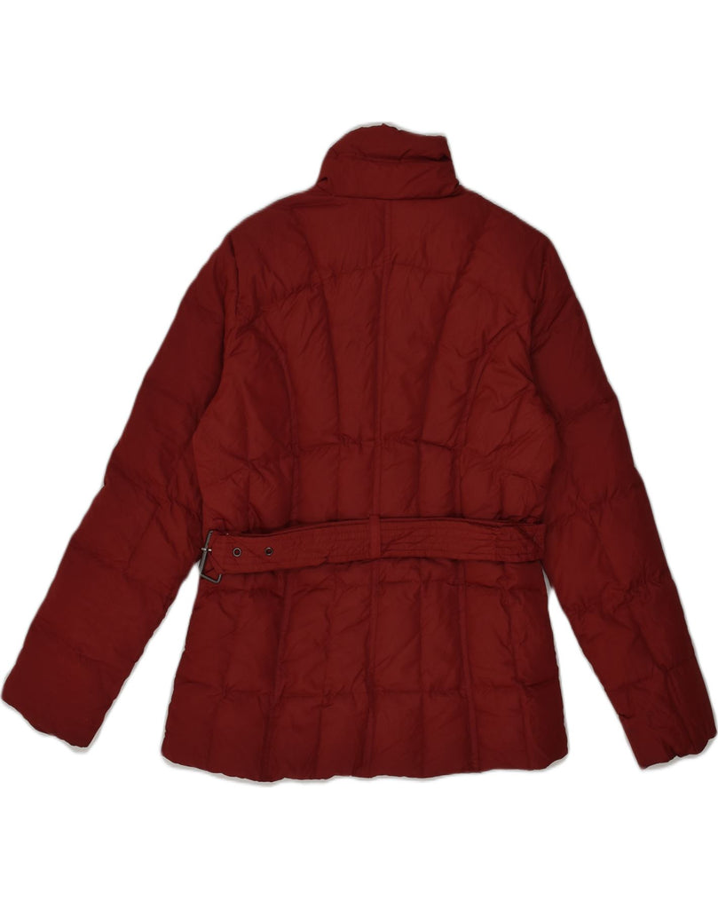 CALVIN KLEIN Womens Padded Jacket UK 10 Small Maroon Polyester | Vintage Calvin Klein | Thrift | Second-Hand Calvin Klein | Used Clothing | Messina Hembry 