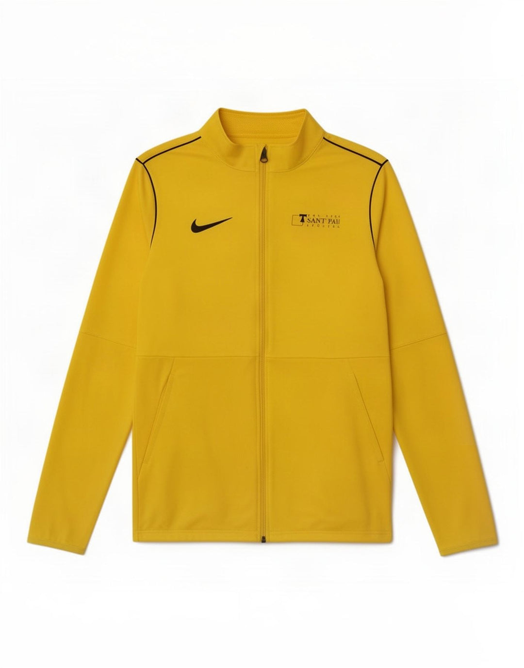 Nike Mens Tracksuit Top Jacket Small Yellow Polyester