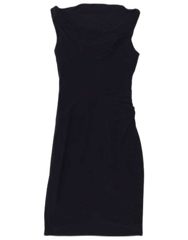 Ralph Lauren Womens Sleeveless Bodycon Dress US 2 XS Navy Blue Polyester