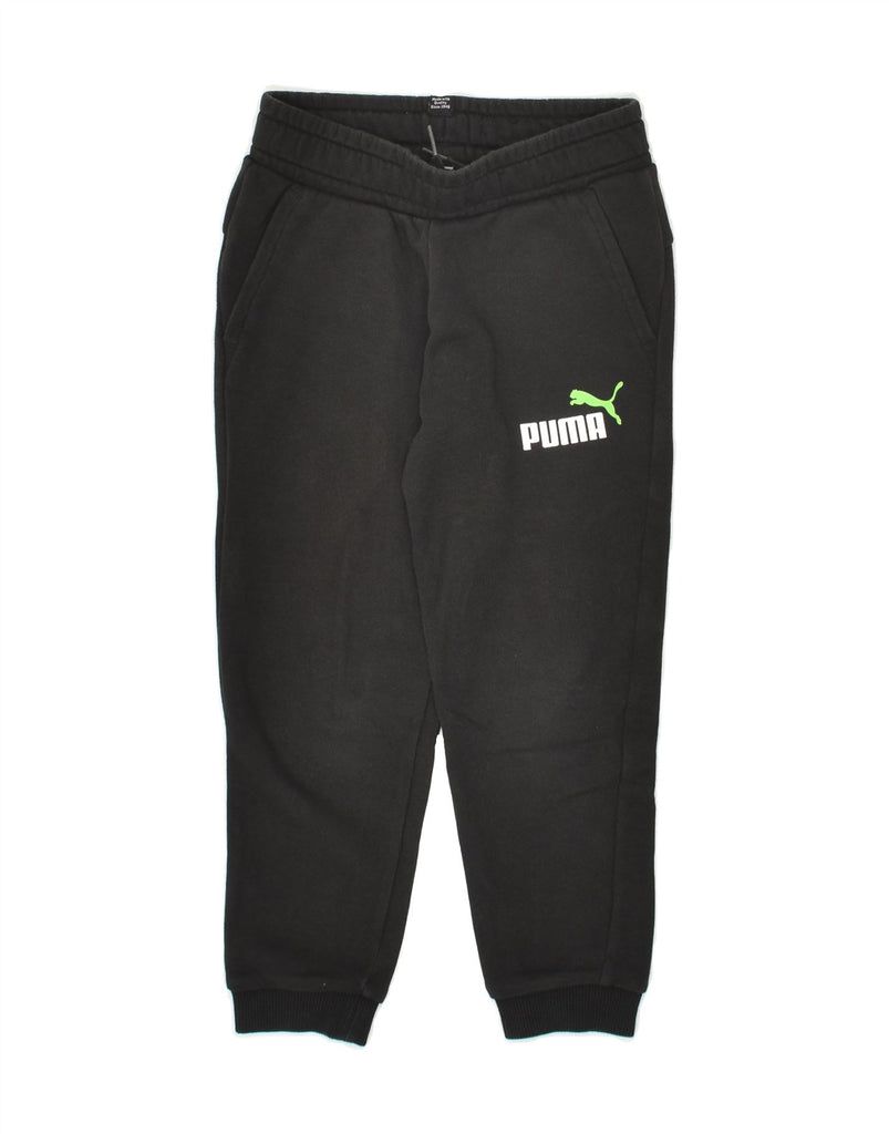 PUMA Boys Tracksuit Trousers Joggers 5-6 Years Black Cotton | Vintage Puma | Thrift | Second-Hand Puma | Used Clothing | Messina Hembry 