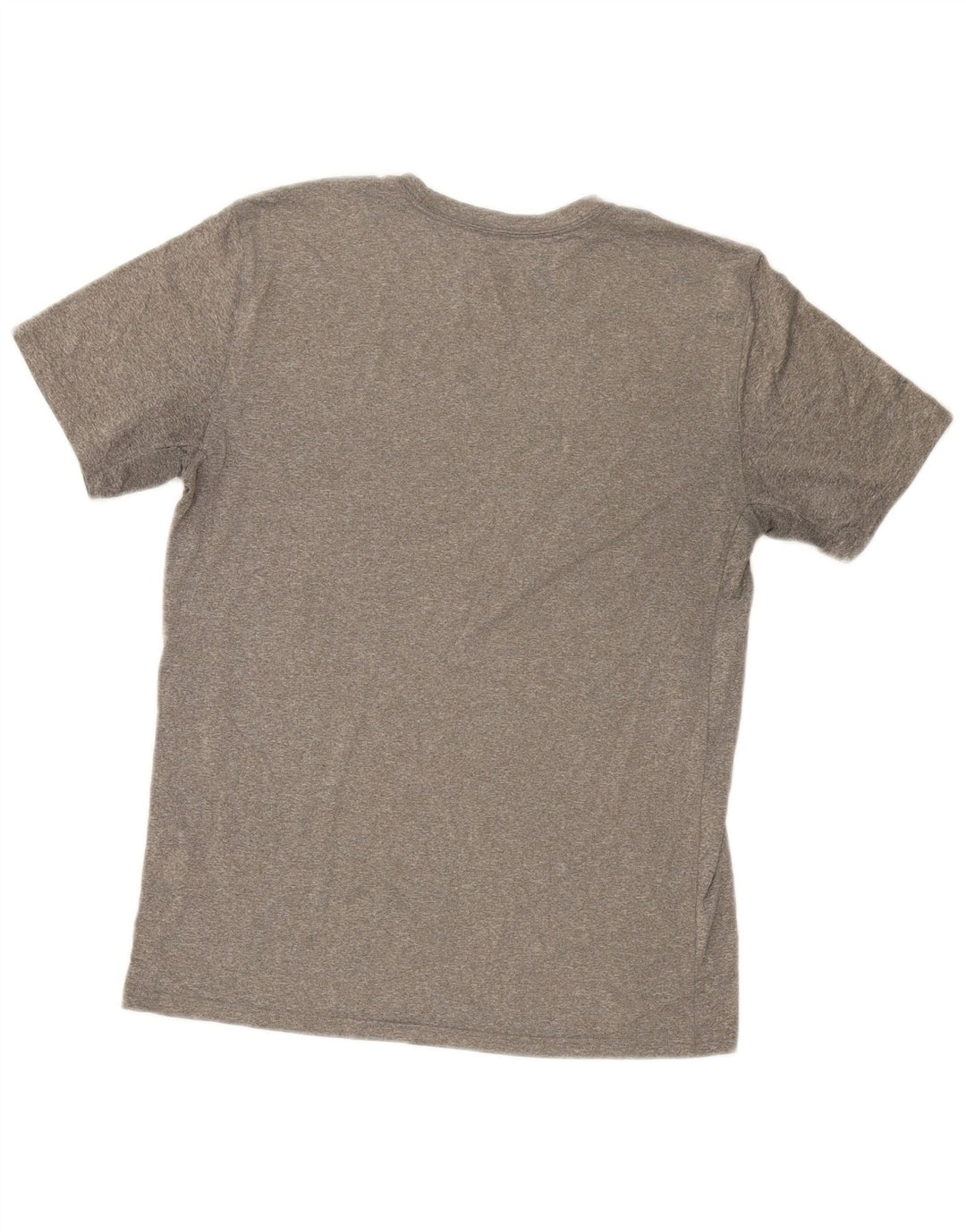 Nike Womens Dri Fit Graphic T-Shirt Top UK 14 Medium Grey Polyester