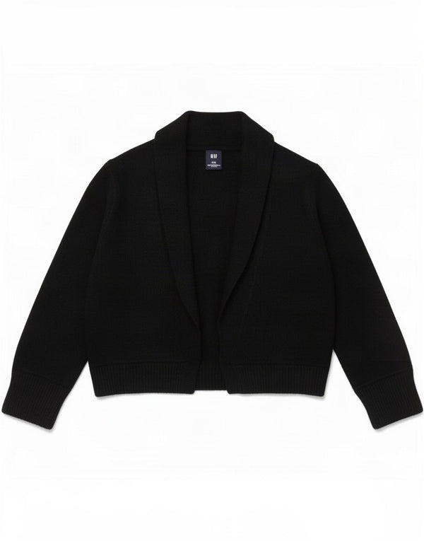 Gap Womens 3/4 Sleeve Bolero Jumper UK 10 Small Black Nylon