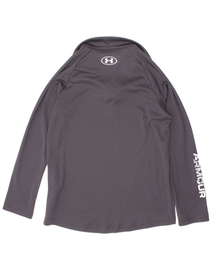 Under Armour Boys Graphic Pullover Tracksuit Top 7-8 Years Small Black