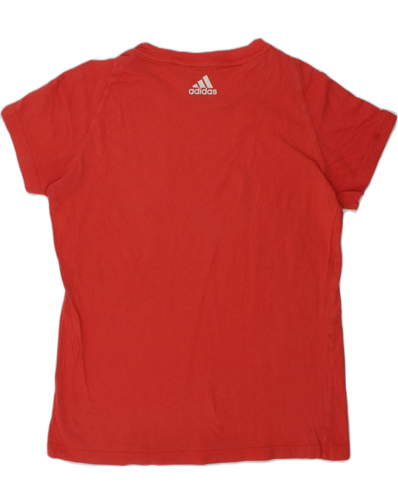 ADIDAS Girls Graphic T-Shirt Top 10-11 Years Red | Vintage Adidas | Thrift | Second-Hand Adidas | Used Clothing | Messina Hembry 