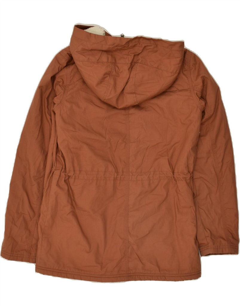 BILLABONG Womens Hooded Parka Jacket UK 6 XS Brown | Vintage Billabong | Thrift | Second-Hand Billabong | Used Clothing | Messina Hembry 