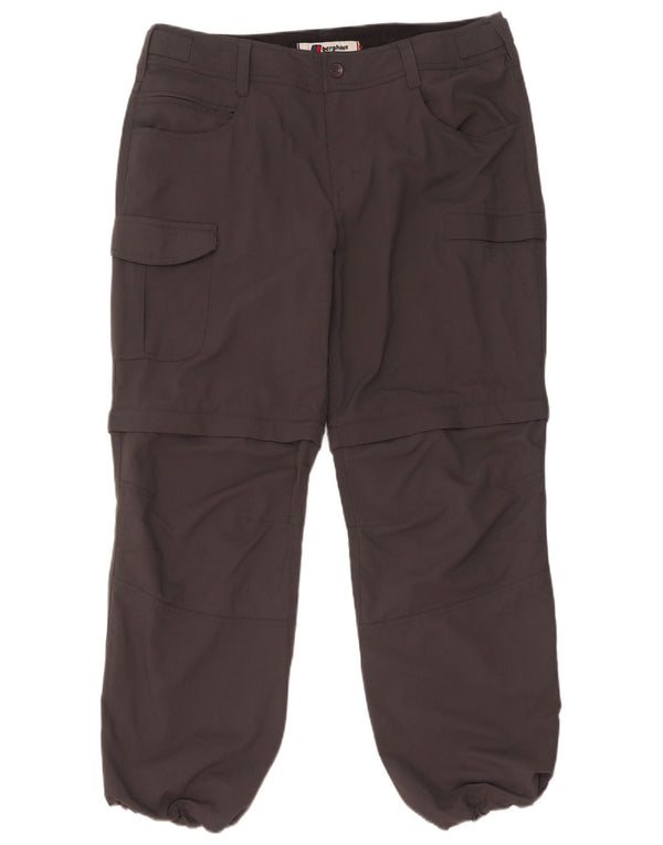 Berghaus Womens Joggers Cargo Trousers UK 14 Large W34 L29 Grey Nylon