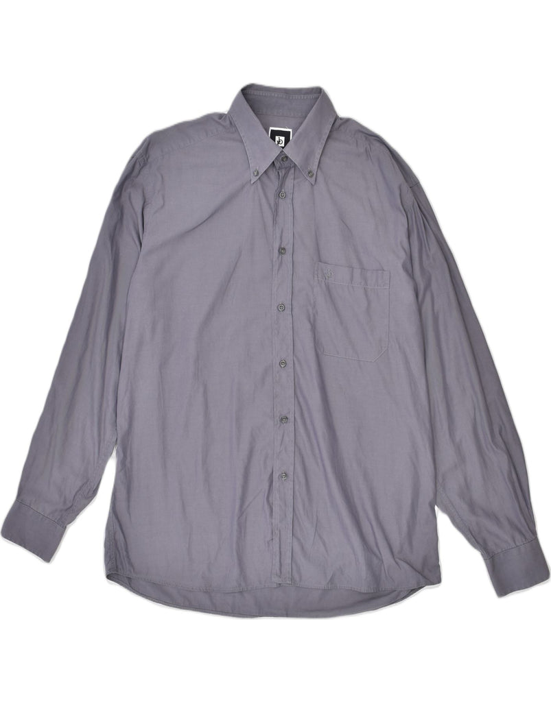 ROCCOBAROCCO Mens Shirt Size 16/2 42 large Grey Cotton | Vintage | Thrift | Second-Hand | Used Clothing | Messina Hembry 