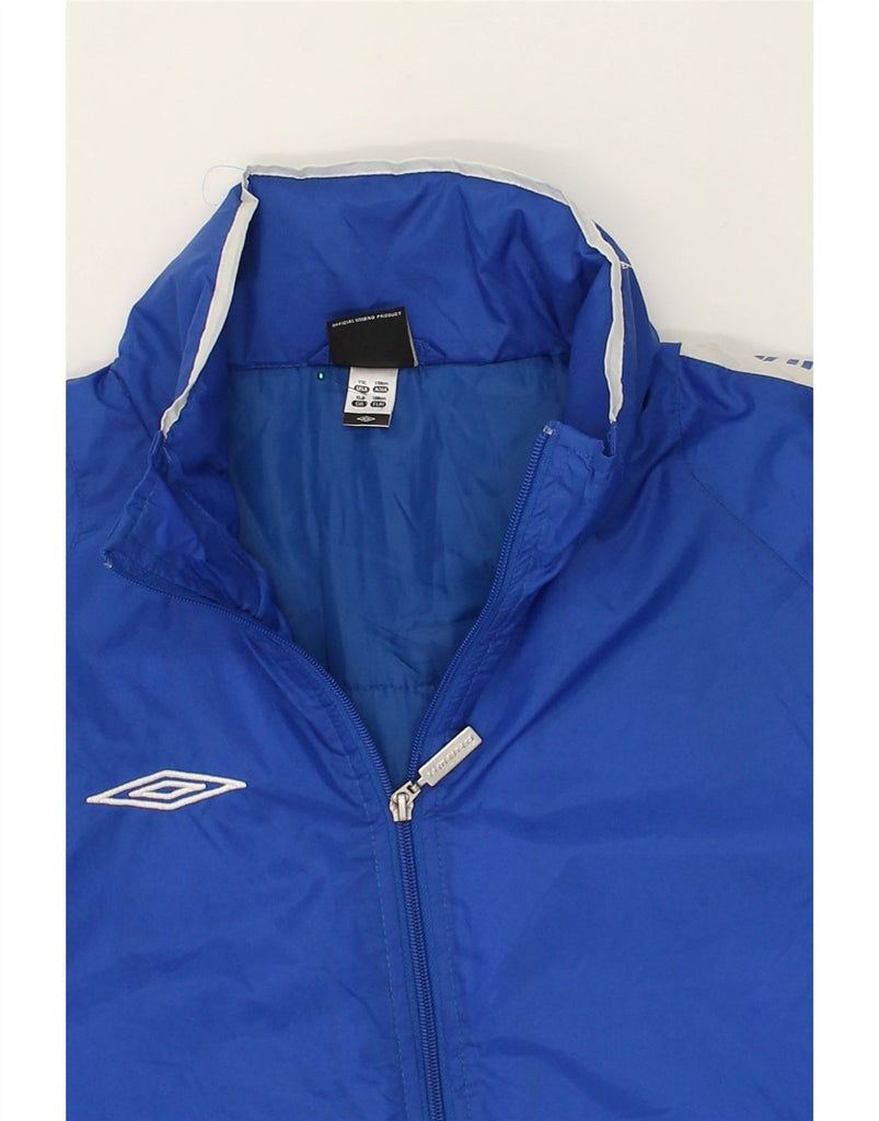 UMBRO Boys Windbreaker Jacket 13-14 Years XL Blue Nylon | Vintage Umbro | Thrift | Second-Hand Umbro | Used Clothing | Messina Hembry 