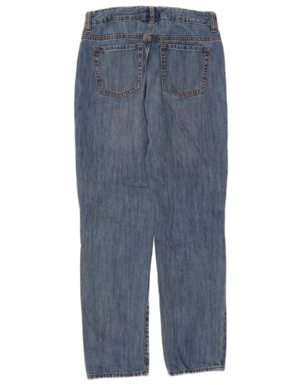 Gap Girls Girlfriend Distressed Straight Jeans 13-14 Years W26 L26 Blue