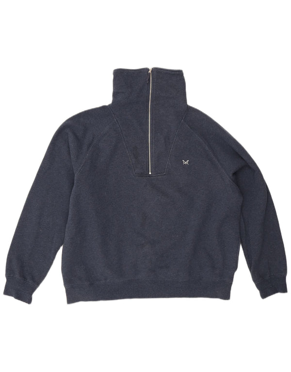 Crew Clothing Womens Oversized Sweatshirt Jumper UK 14 Large Navy Blue