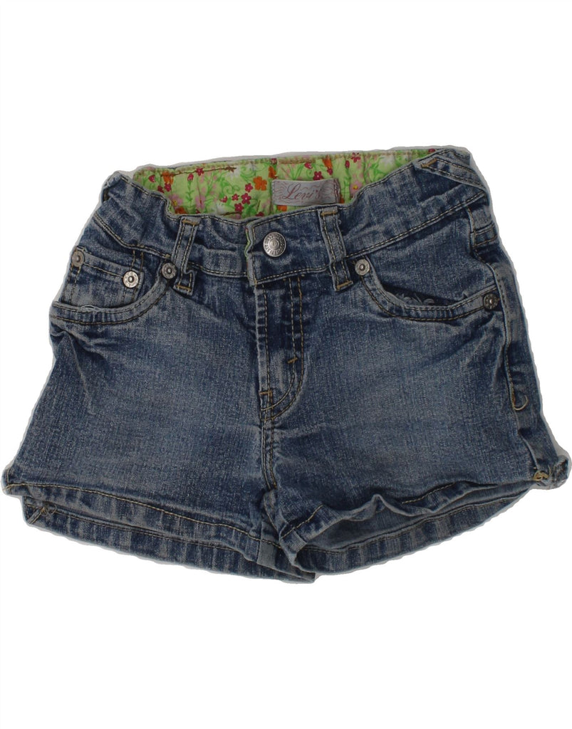 LEVI'S Girls Denim Shorts 5-6 Years W18  Blue Ramie | Vintage Levi's | Thrift | Second-Hand Levi's | Used Clothing | Messina Hembry 