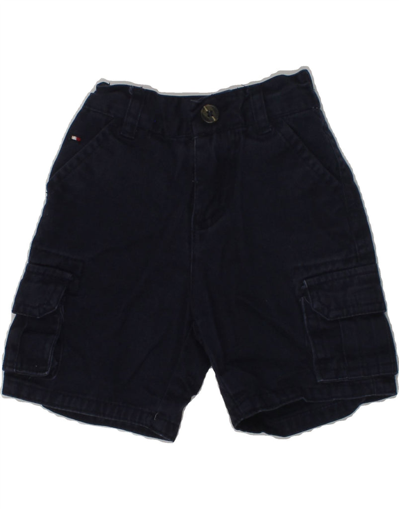 TOMMY HILFIGER Baby Boys Cargo Shorts 9-12 Months W16  Navy Blue Cotton | Vintage Tommy Hilfiger | Thrift | Second-Hand Tommy Hilfiger | Used Clothing | Messina Hembry 