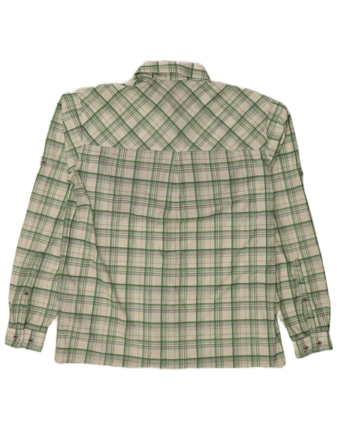 SALEWA Mens Shirt Large Green Check Polyester