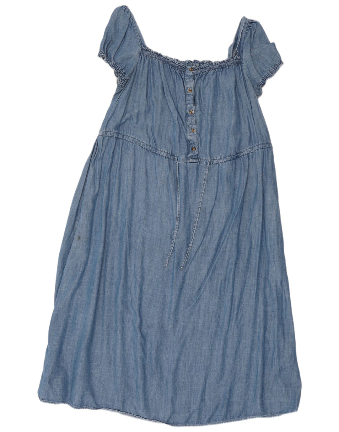 Marks & Spencer Womens Maxi Dress UK 16 Large Blue Lyocell