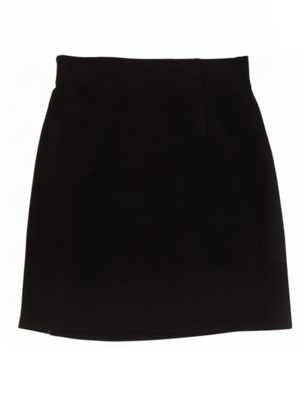 Marks & Spencer Womens Mini Skirt UK 6 XS W26 Black Viscose