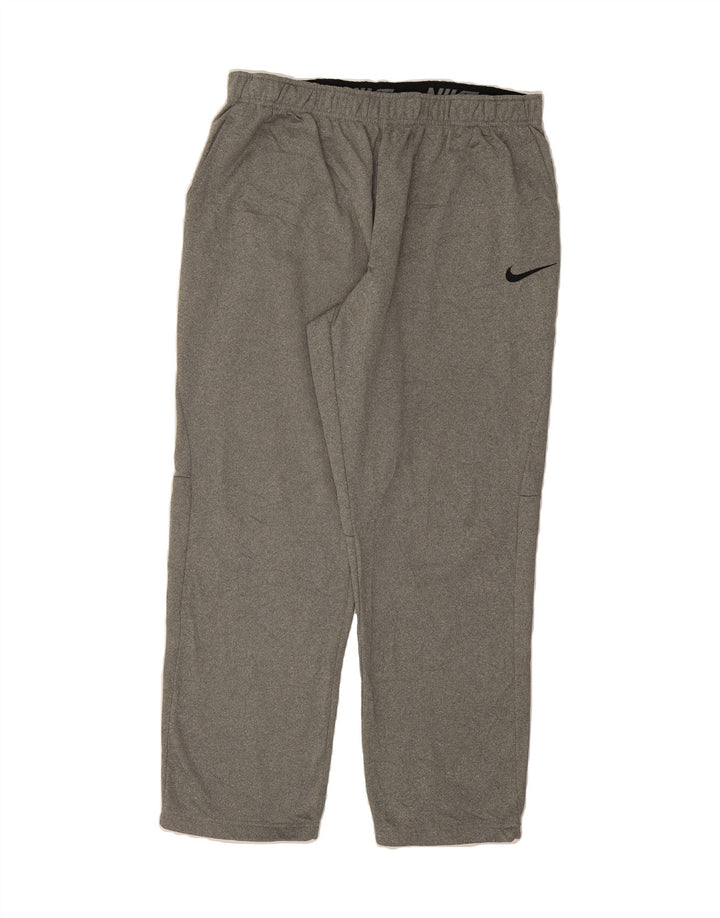 NIKE Mens Dri Fit Tracksuit Trousers 2XL Grey Polyester Vintage Nike and Second-Hand Nike from Messina Hembry 