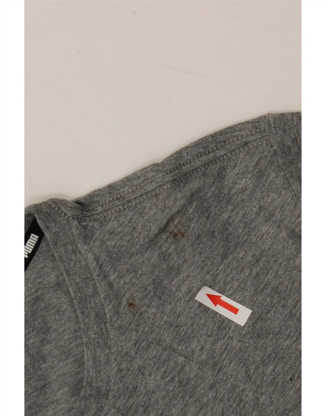Puma Mens T-Shirt Top Medium Grey Cotton