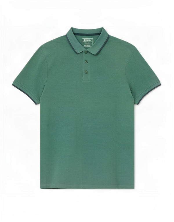 Mountain Warehouse Mens Polo Shirt Large Green Cotton