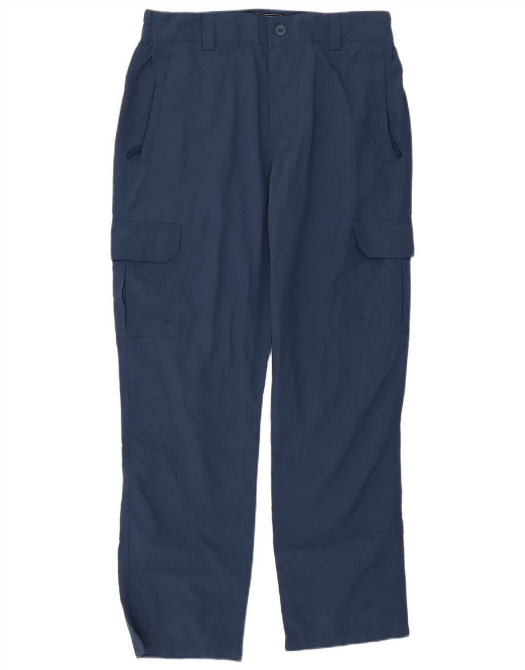 Mountain Warehouse Mens Straight Cargo Trousers W34 L29 Navy Blue Nylon