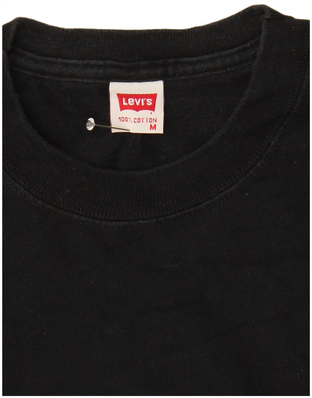 LEVI'S Mens T-Shirt Top Medium Black Cotton