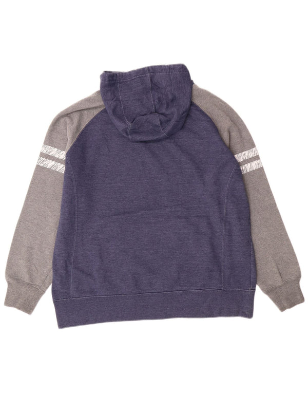 NFL Womens Seattle Seahawks Hoodie Jumper UK 18 XL Navy Blue Colourblock