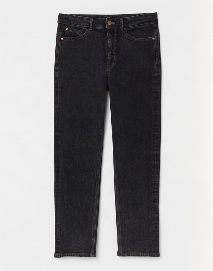 Marks & Spencer Womens Slim Jeans UK 12 Medium W28 L28 Grey Cotton