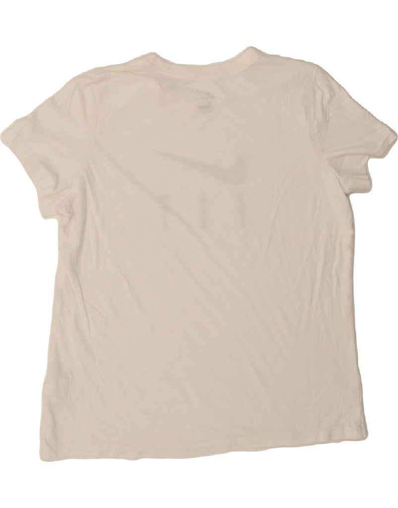 NIKE Mens Dri Fit Graphic T-Shirt Top XL White Cotton Vintage Nike and Second-Hand Nike from Messina Hembry 