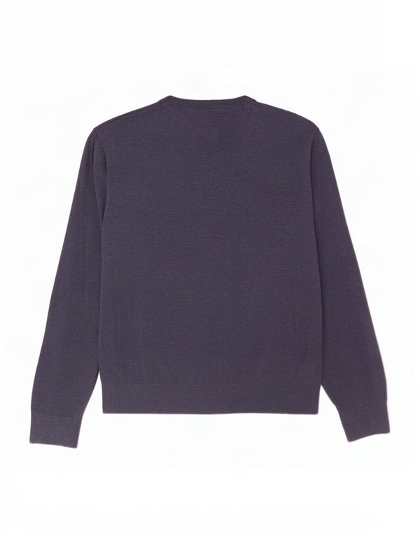 Tommy Hilfiger Mens V-Neck Jumper Sweater 3XL Blue Cotton