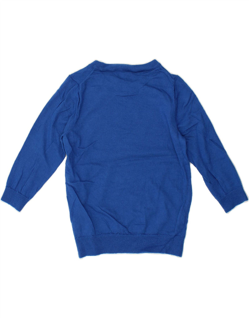 J. CREW Womens 3/4 Sleeve Boat Neck Jumper Sweater UK 14 Large Blue Vintage J. Crew and Second-Hand J. Crew from Messina Hembry 