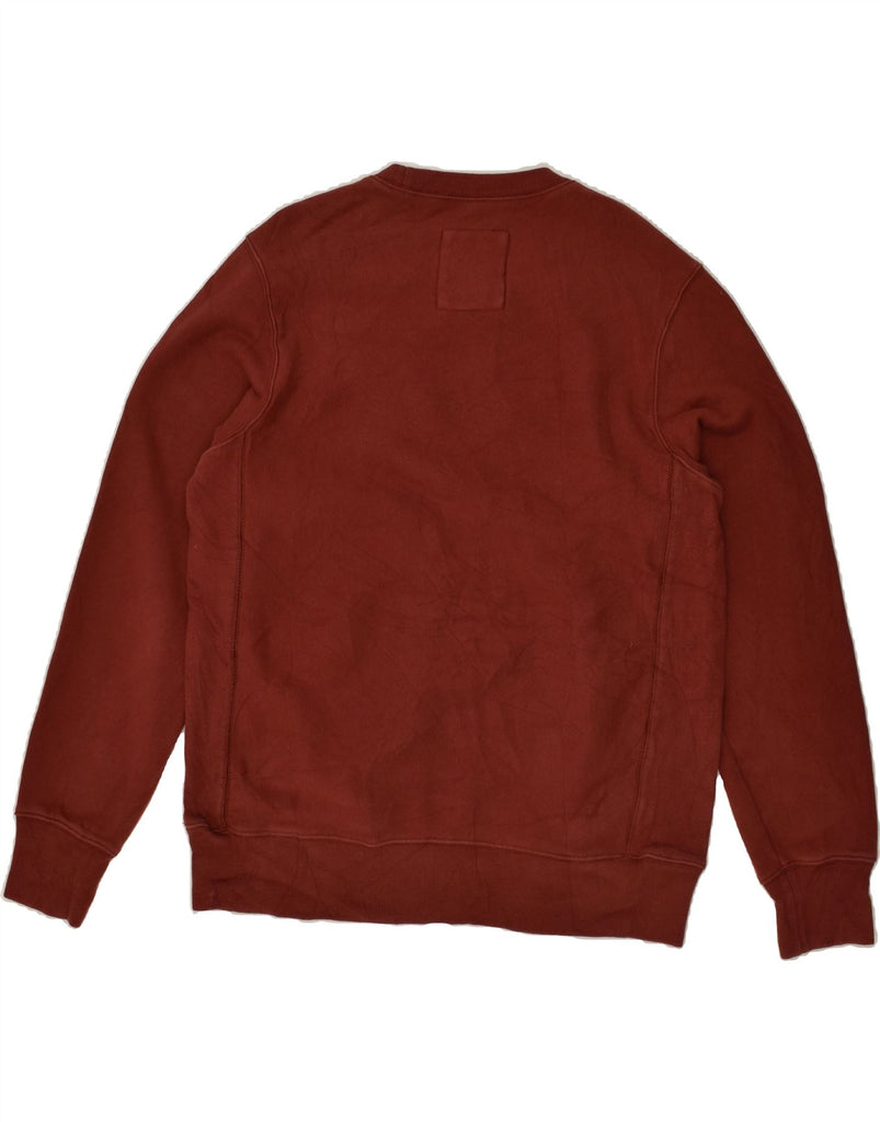 EDDIE BAUER Mens Graphic Sweatshirt Jumper Large Maroon Cotton Vintage Eddie Bauer and Second-Hand Eddie Bauer from Messina Hembry 