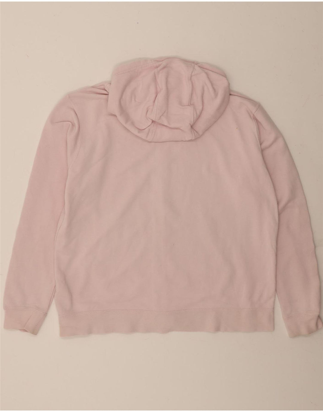 NIKE Mens Graphic Zip Hoodie Sweater Large Pink Cotton Vintage Nike and Second-Hand Nike from Messina Hembry 