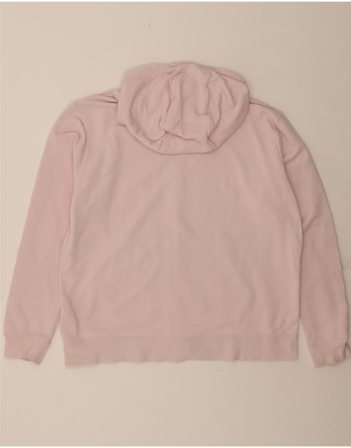 NIKE Mens Graphic Zip Hoodie Sweater Large Pink Cotton Vintage Nike and Second-Hand Nike from Messina Hembry 