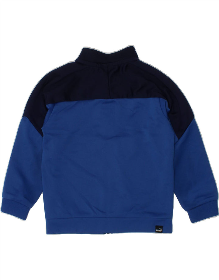 PUMA Baby Boys Tracksuit Top Jacket 12-18 Months Blue Colourblock Vintage Puma and Second-Hand Puma from Messina Hembry 