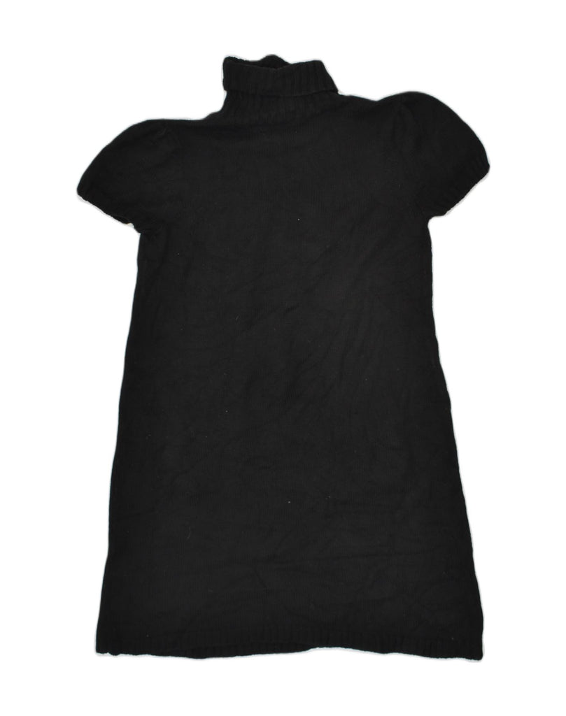 CALVIN KLEIN Womens Roll Neck Jumper Dress UK 14 Large Black | Vintage Calvin Klein | Thrift | Second-Hand Calvin Klein | Used Clothing | Messina Hembry 