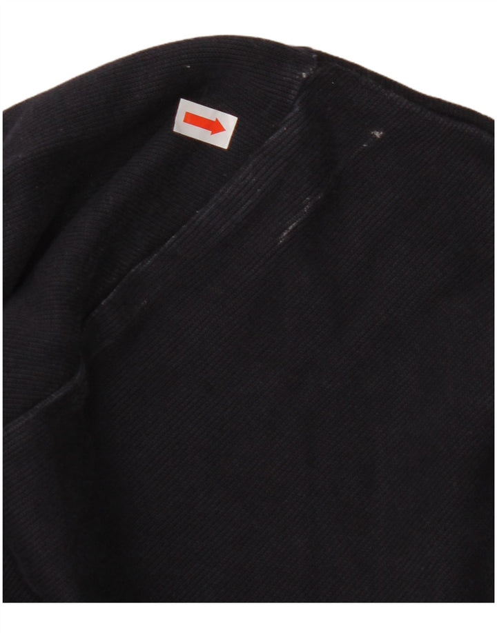 GANT Mens Zip Neck Sweatshirt Jumper 2XL Navy Blue Cotton