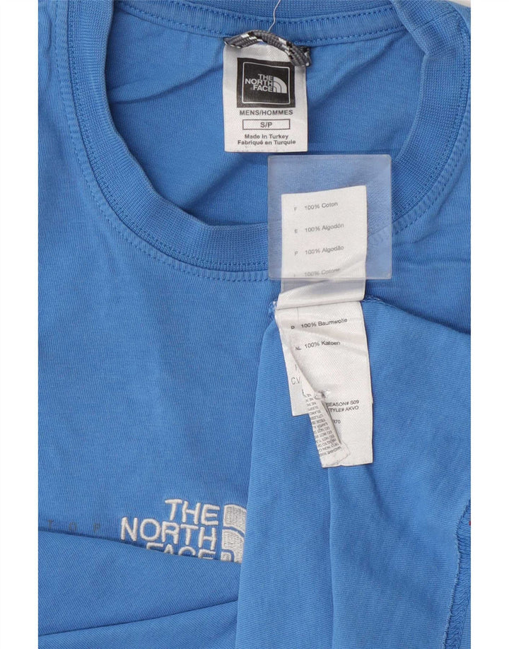 The North Face Mens T-Shirt Top Small Blue Cotton