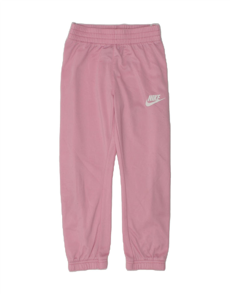 NIKE Girls Graphic Tracksuit Trousers Joggers 4-5 Years Small Pink | Vintage Nike | Thrift | Second-Hand Nike | Used Clothing | Messina Hembry 