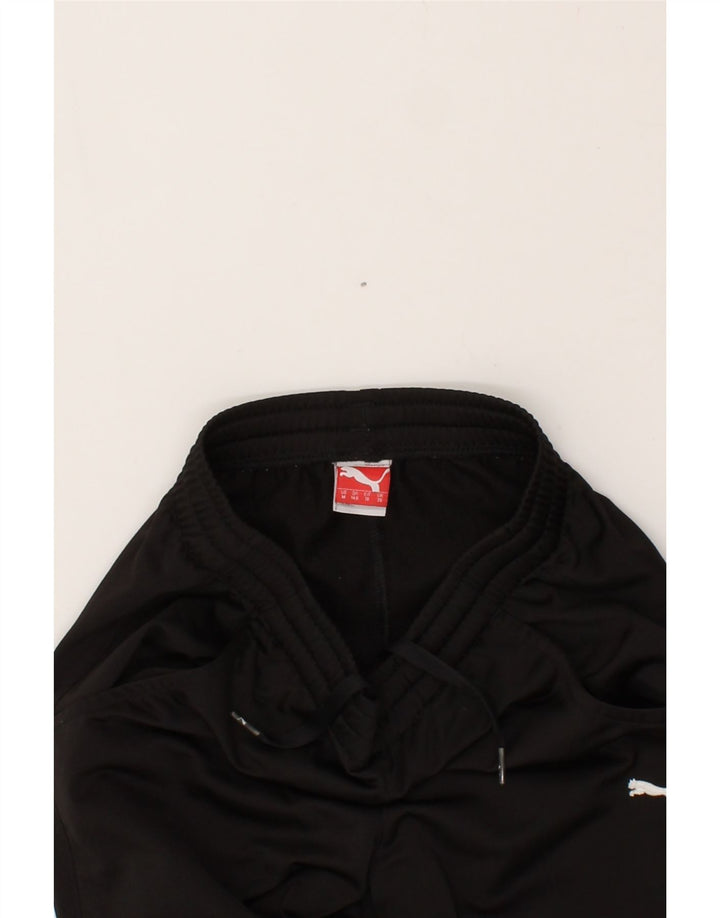 PUMA Boys Graphic Tracksuit Trousers Joggers 7-8 Years Small Black Vintage Puma and Second-Hand Puma from Messina Hembry 