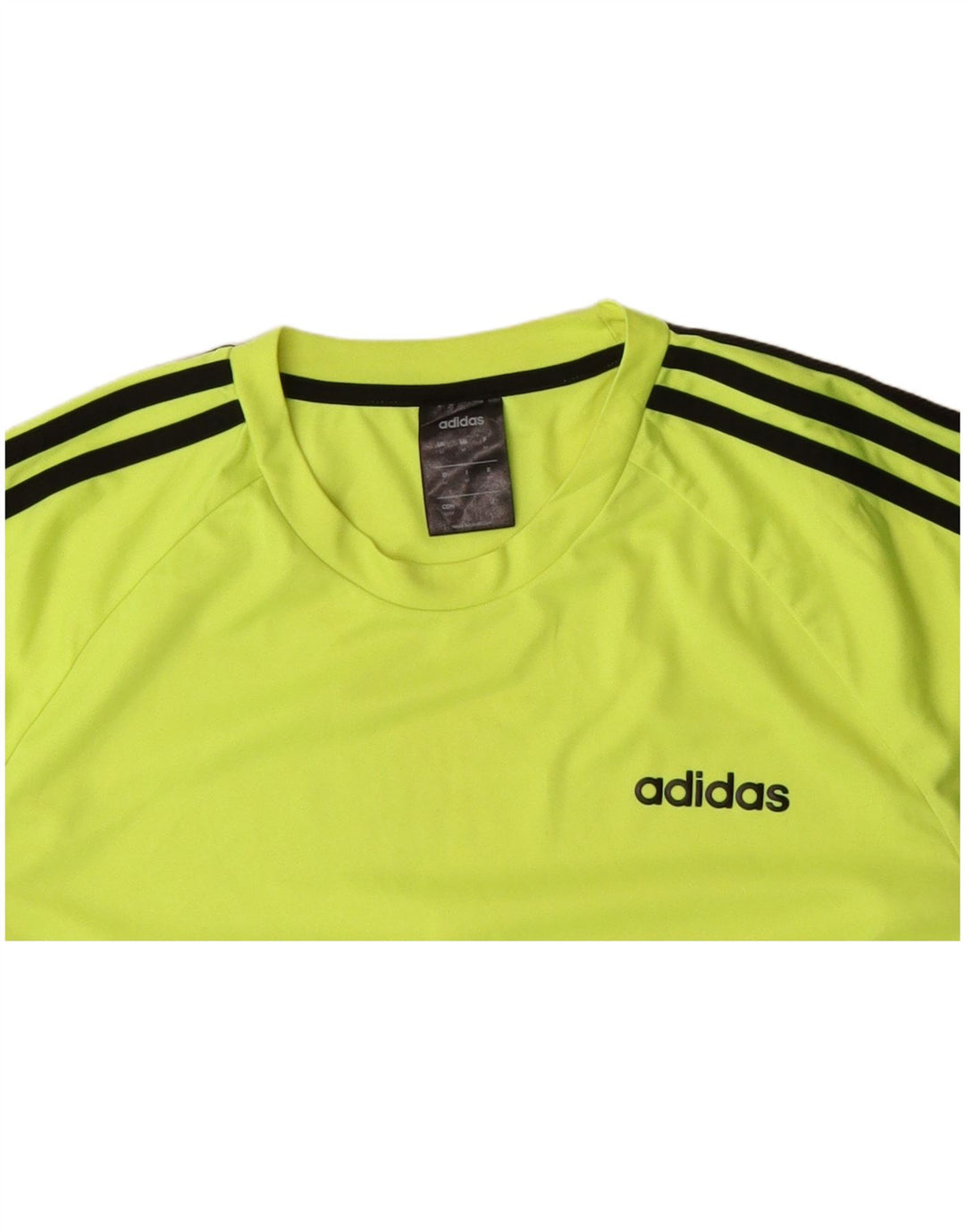 ADIDAS Mens Climalite T-Shirt Top Medium Green Polyester
