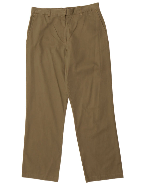 Tommy Hilfiger Womens Straight Chino Trousers US 12 Large W32 L31 Khaki