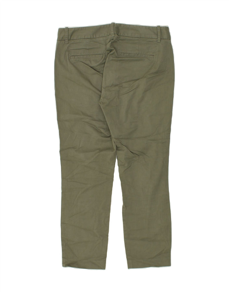 J. CREW Womens Petite Slim Chino Trousers US 8 Medium W32 L25  Khaki | Vintage J. Crew | Thrift | Second-Hand J. Crew | Used Clothing | Messina Hembry 