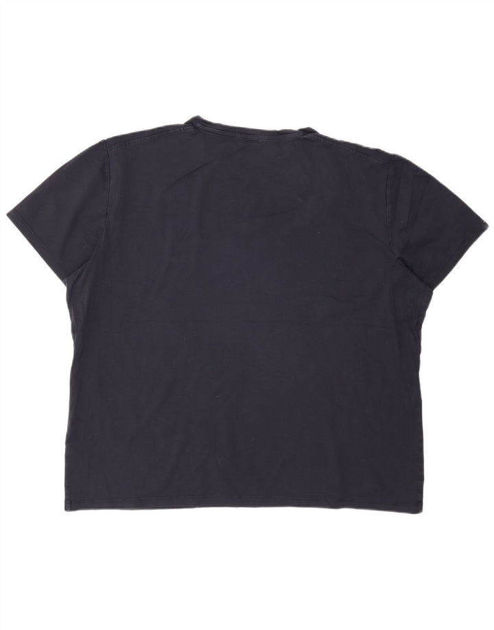 Massimo Dutti Mens T-Shirt Top 2XL Navy Blue