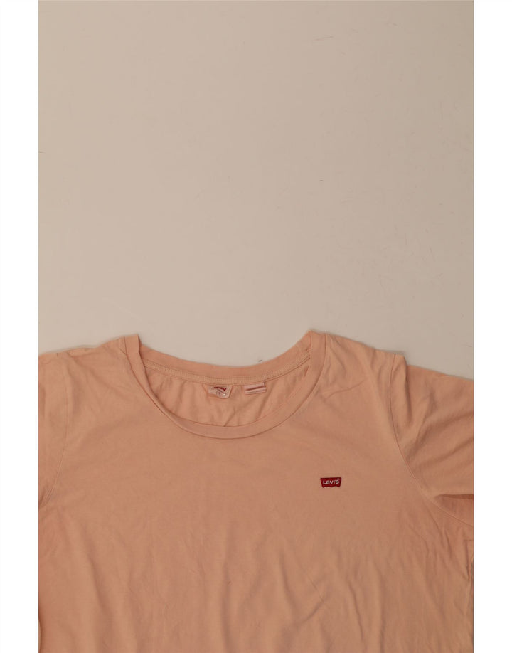 LEVI'S Womens Oversized T-Shirt Top UK 18 XL Pink Cotton Vintage Levi's and Second-Hand Levi's from Messina Hembry 