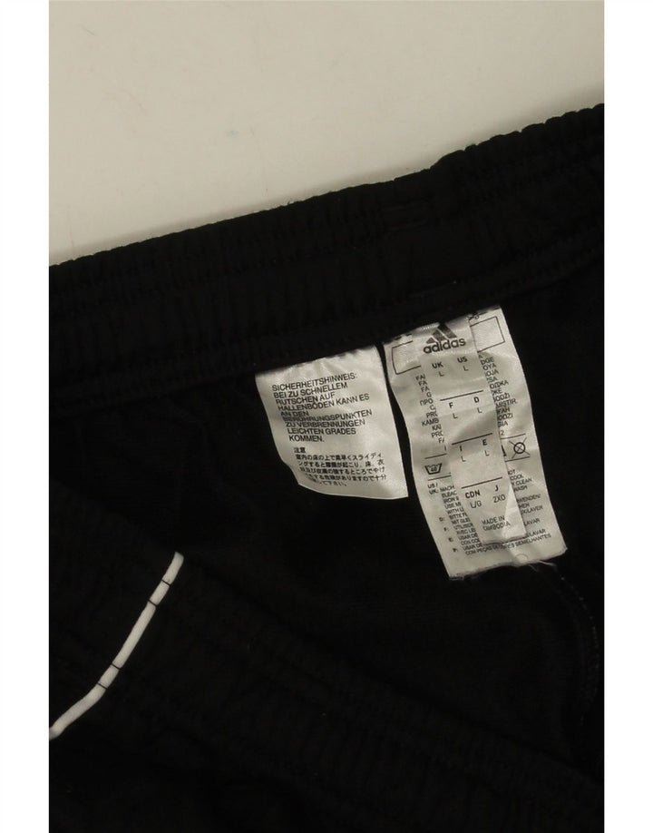 Adidas Mens Tracksuit Trousers Joggers Large Black Polyester