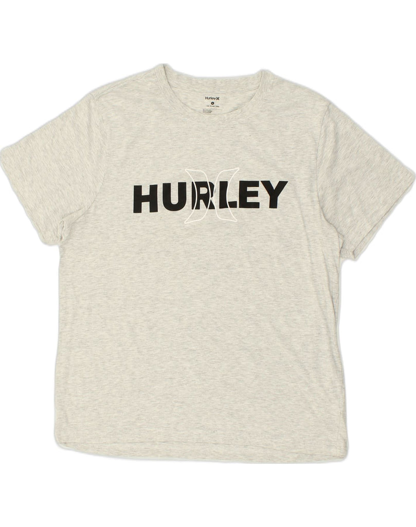 HURLEY Mens Graphic T-Shirt Top XL Grey Cotton | Vintage Hurley | Thrift | Second-Hand Hurley | Used Clothing | Messina Hembry 